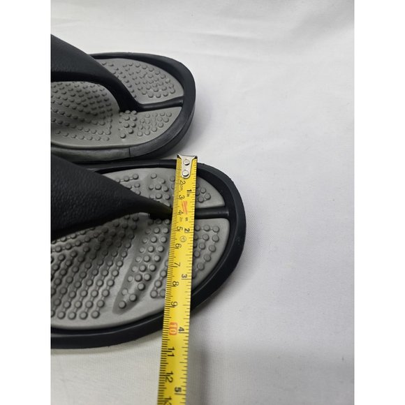 Crocs Womens Athens Sandal Size 6 Black/Gray Thong Flip Flop Slide Shoes Unisex - Picture 7 of 8